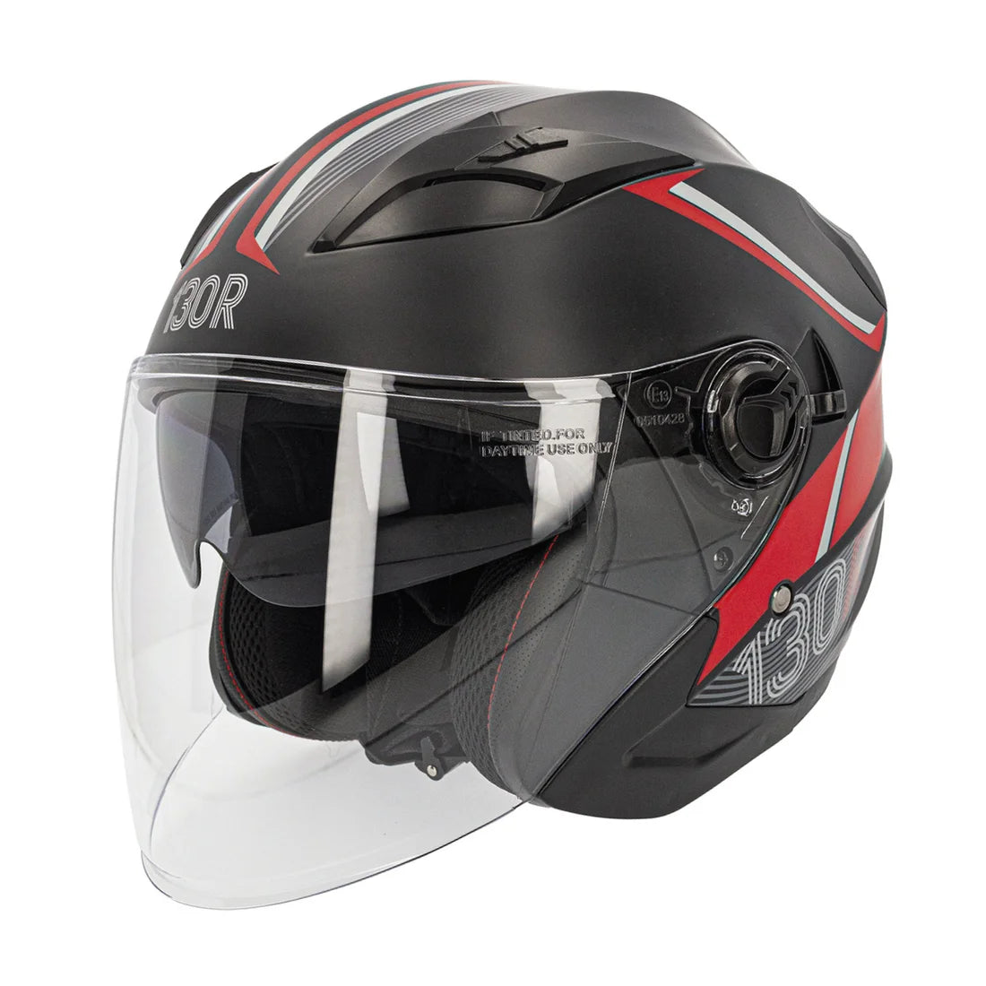 CAPACETE 130R ARIDA MATT BLACK / RED