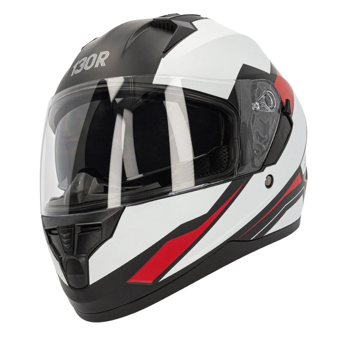 CAPACETE 130R KATSURA ROCKER MATT BLACK / WHITE / RED