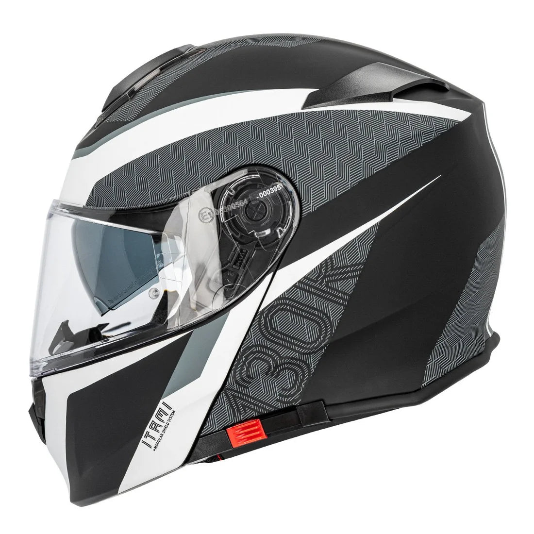 CAPACETE 130R ITAMI V2 TILES BLACK MATT / WHITE