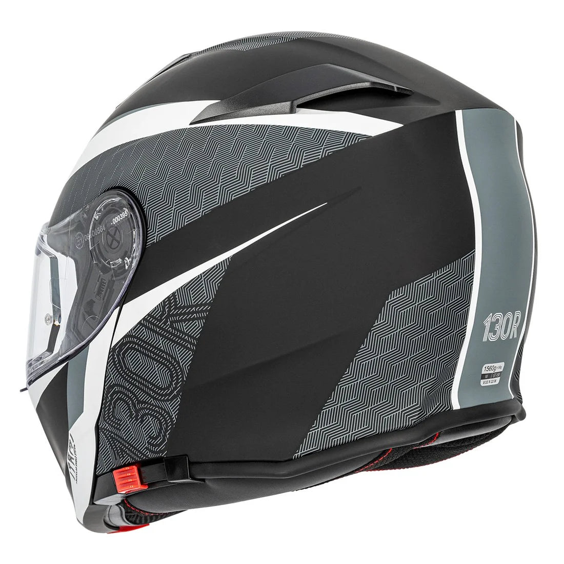 CAPACETE 130R ITAMI V2 TILES BLACK MATT / WHITE